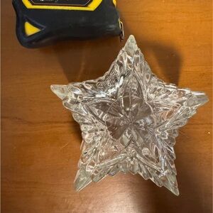 Star-Shaped Crystal Glass Candy Dish